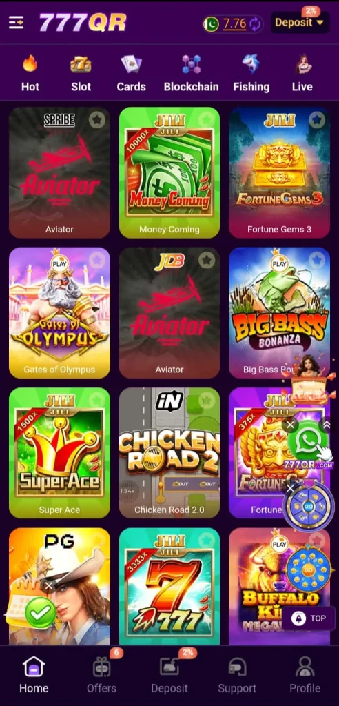 777 qr Game