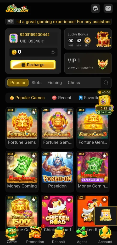 JZ 92 Game